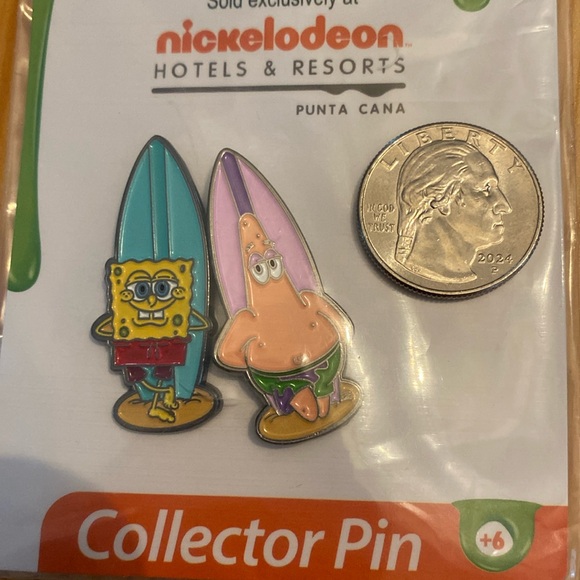 SpongeBob SquarePants Collrctor Pin Nickelodeon Resorts Punta Cana - Picture 3 of 4